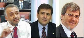 Emilio Graglia (INCAM), Oscar Ensinck (ACEP) y Mauricio Lisa (ACEP)