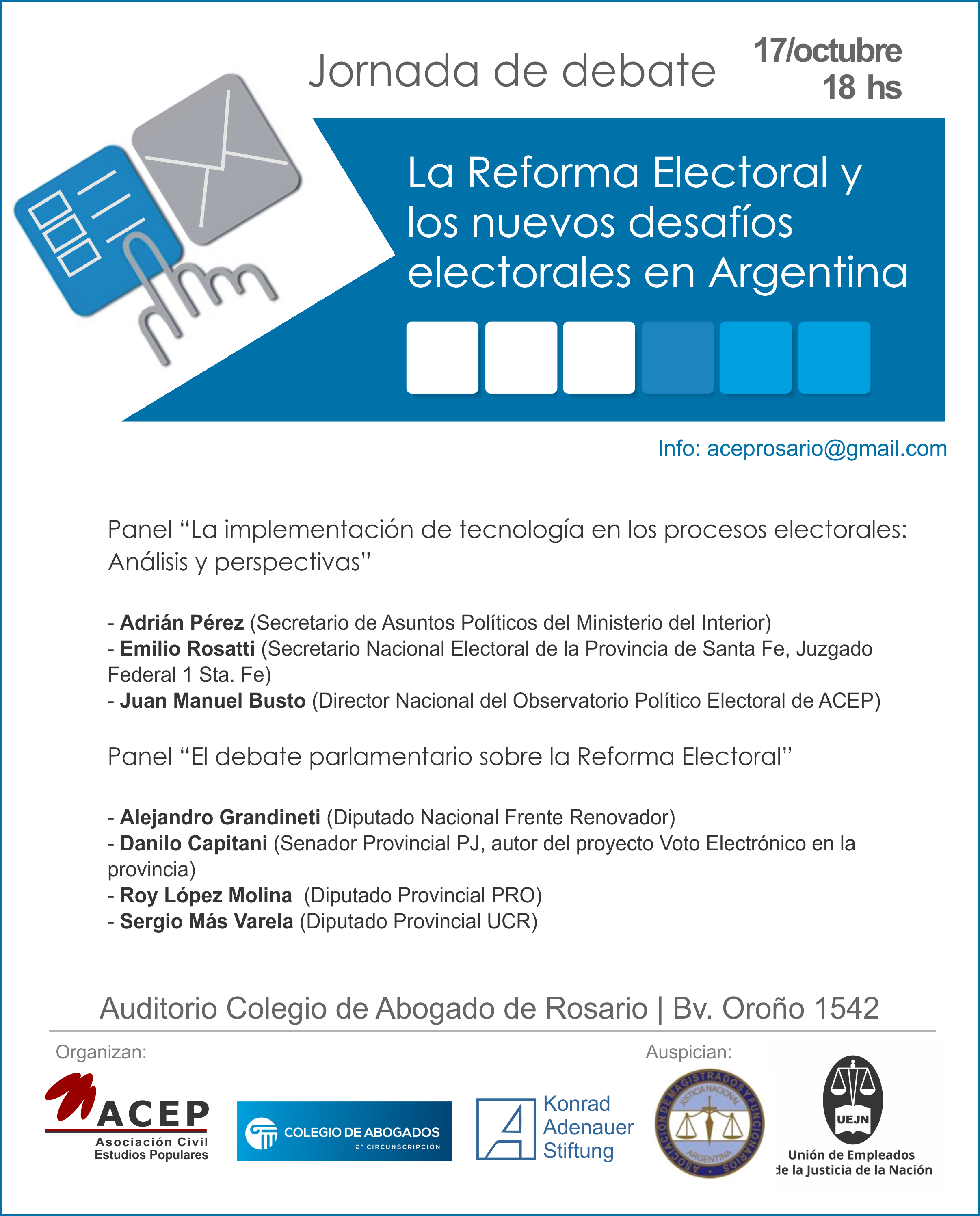 Jornada Reforma Electoral 17 octubre