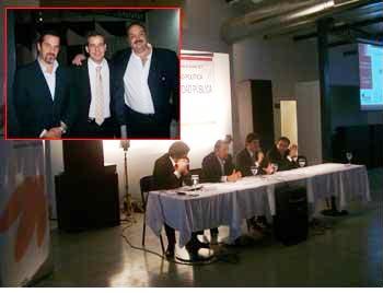 Fiscal de Escobar Cristian Fabio, Pre candidato a Intendente de Escobar, Gonzalo Fuentes y dirigente Carlos Perrona